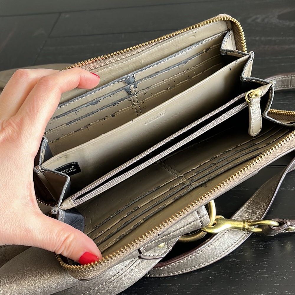 Coach Ashley Python Leather Purse & Wallet. I Am … - image 4